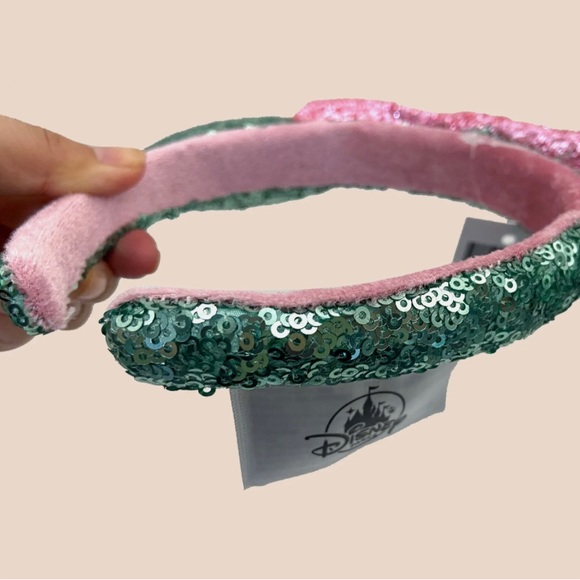 Disney Parks Pink Sugar Rush Minnie Mouse Ears Limited Bow Sequins Headband - Picture 3 of 10